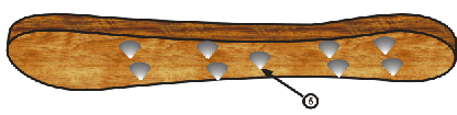 Bottom view of sandal